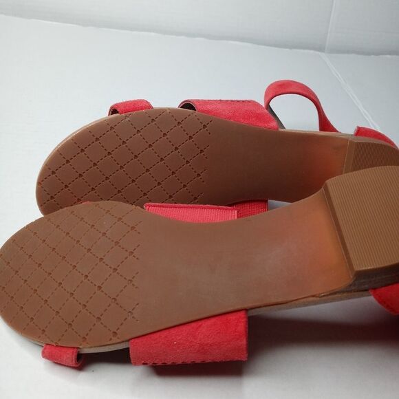 Isaac Mizrahi red ankle strap sandals size 8 - Picture 10 of 10